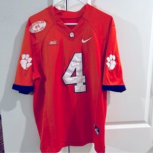 Nike Clemson Tiger Deshaun Watson #4 Fuller NCAA ACC Jersey Stitched Adult M WOW
